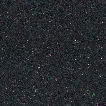 Shetland Flannel Speckle: BLACK (1/4 Yard)