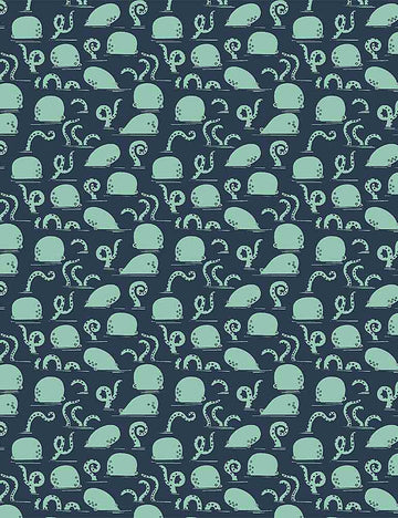 Bootylicious Dear Stella: Octoward in Eclipse (1/4 Yard)