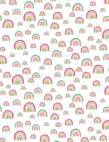 I'm Rexy and I Know It by Dear Stella: Start of the Rainbow in White (1/4 Yard)
