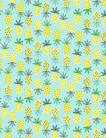 I'm Rexy and I Know It by Dear Stella: Pineapples in Sea (1/4 Yard)