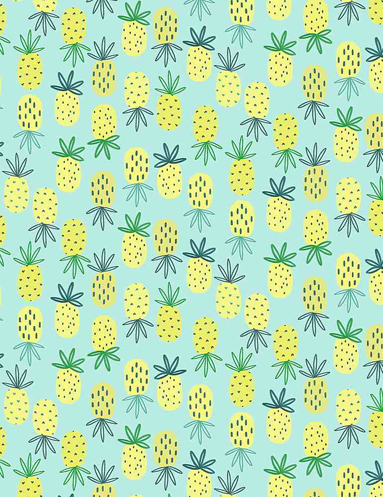 I'm Rexy and I Know It by Dear Stella: Pineapples in Sea (1/4 Yard)