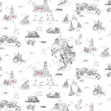 SALTY: Sea World-White (1/4 Yard)