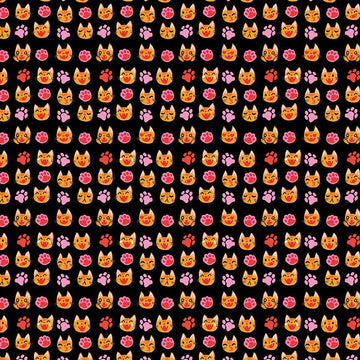 Dear Stella: CAT CALL-Emojis (1/4 Yard)