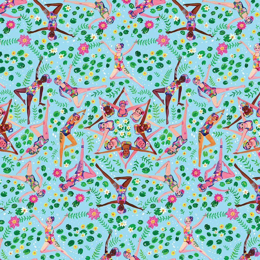 SIDESTROKE BOOGIE: Synchronicity-Bluejay (1/4 Yard)