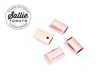 Sallie Tomato: Zipper Cord End-Rose Gold