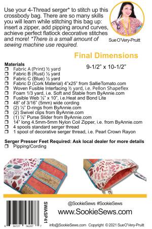 Sookie Sews: Sydney Serger Cross Body Bag