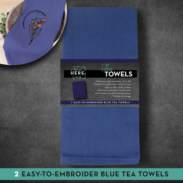 Blank OESD Tea Towels: 2 pack