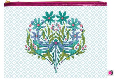 Tula Pink: Dragon your Feet Medium Zip Bag