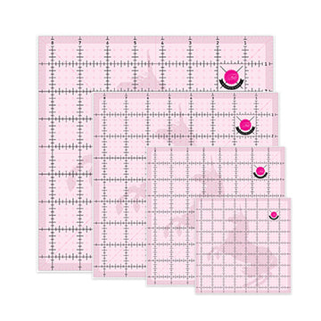 TULA PINK SET OF 4 SQUARE RULERS UNICORN