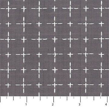 HAPTIC WOVENS: Cross-Gray (1/4 Yard)