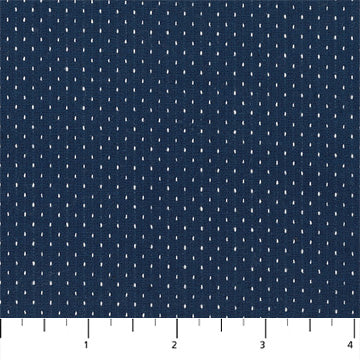 HAPTIC WOVENS: Dots-Navy (1/4 Yard)