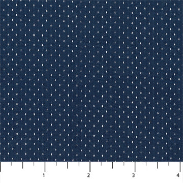 HAPTIC WOVENS: Dots-Navy (1/4 Yard)