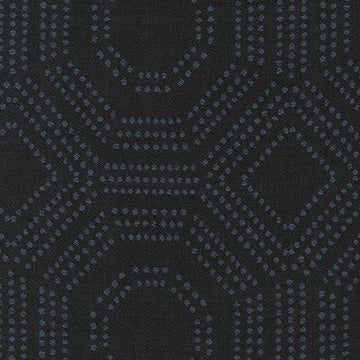 Wishwell: Loire Valley Jacquards- Black (1/4 Yard)