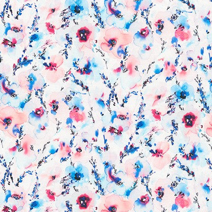 Wishwell Wild Blue: MIST by Vanessa Lillrose & Linda Fitch (1/4 Yard)