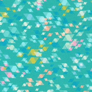 Wishwell Wilshire: Teal (1/4 Yard)