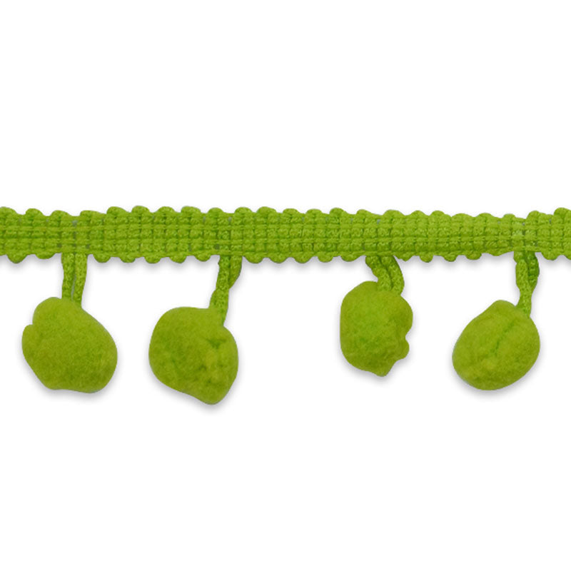 Pom Fringe Trim- Lime