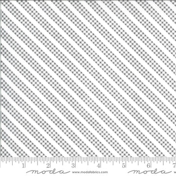 Spring Brook: Gingham Stripe Slate (1/4 Yard)