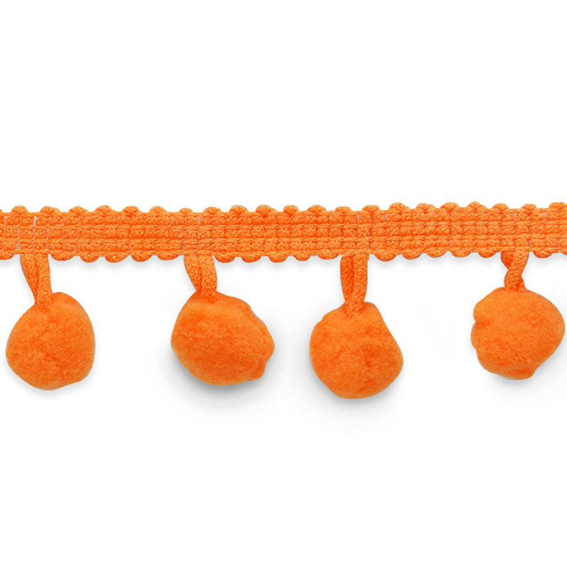 Pom Fringe Trim- Orange