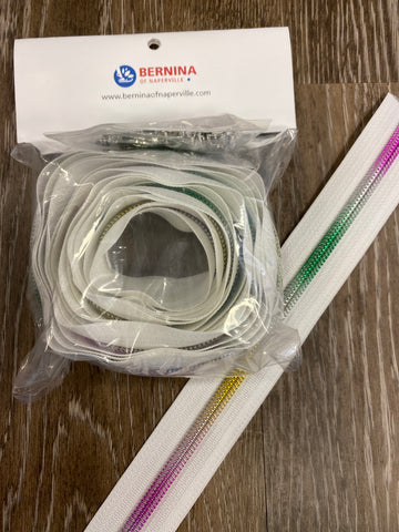 White Rainbow Zipper