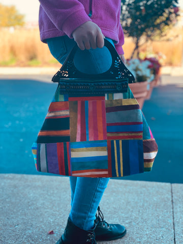Easy and Reversible Wooden Handle Bag: ONLINE TUTORIAL